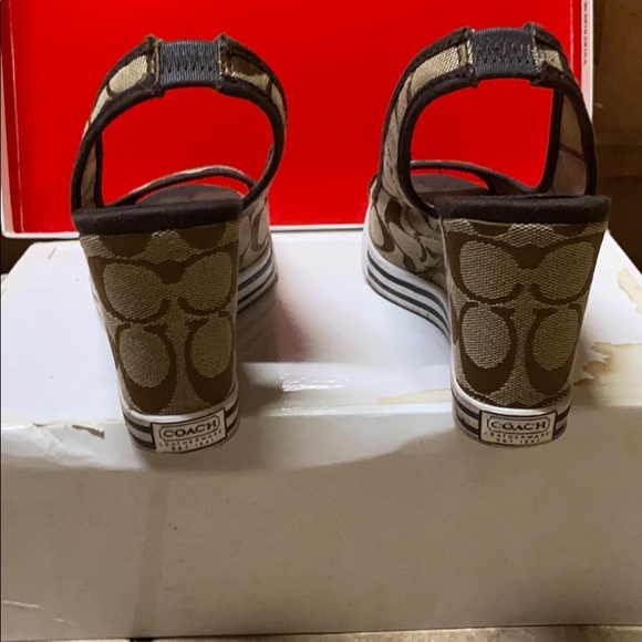Original coach wedges size 8 with box - Picture 4 of 5